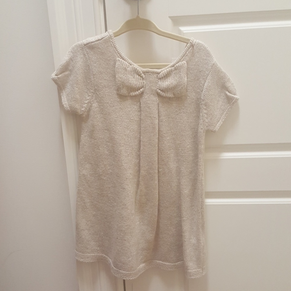 Toddler girls tan sweater dress